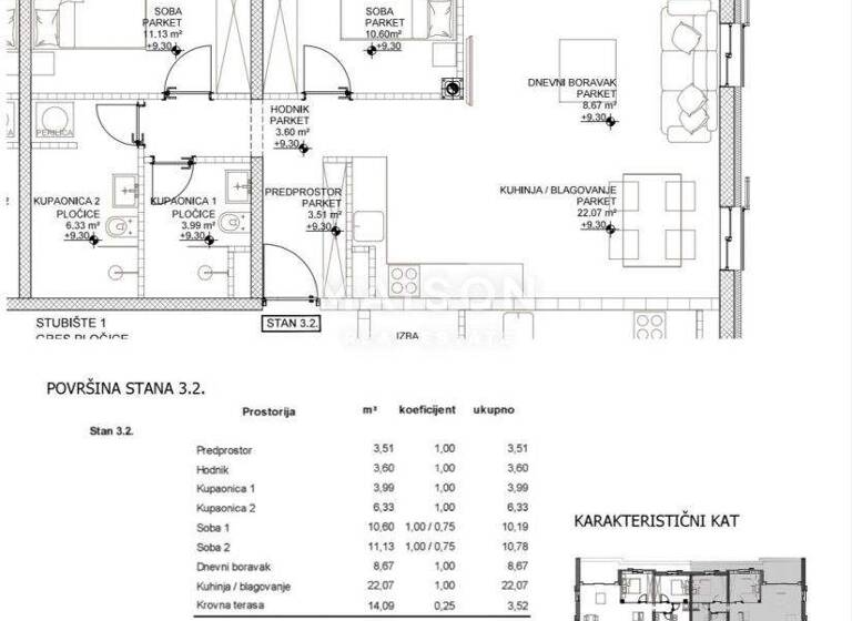 Wohnung zum Kauf 415.000 € 3 Zimmer 3. Geschoss Cres 51557