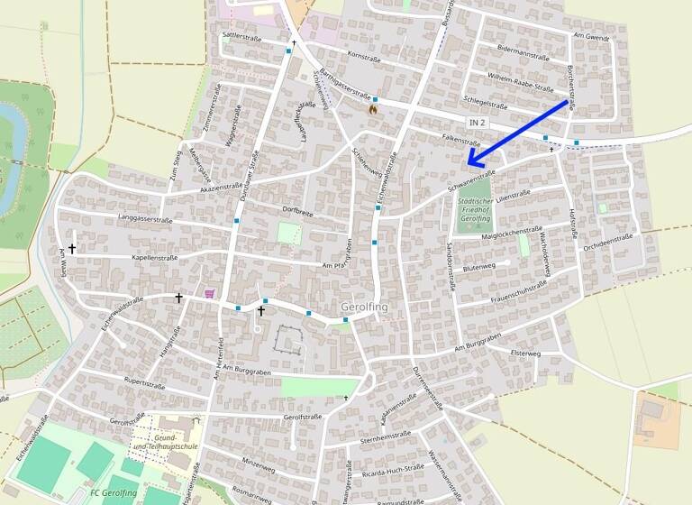 Grundstück zum Kauf provisionsfrei 469.000 € 597 m² Grundstück Schwanenstraße 12 Gerolfing Ingolstadt 85049