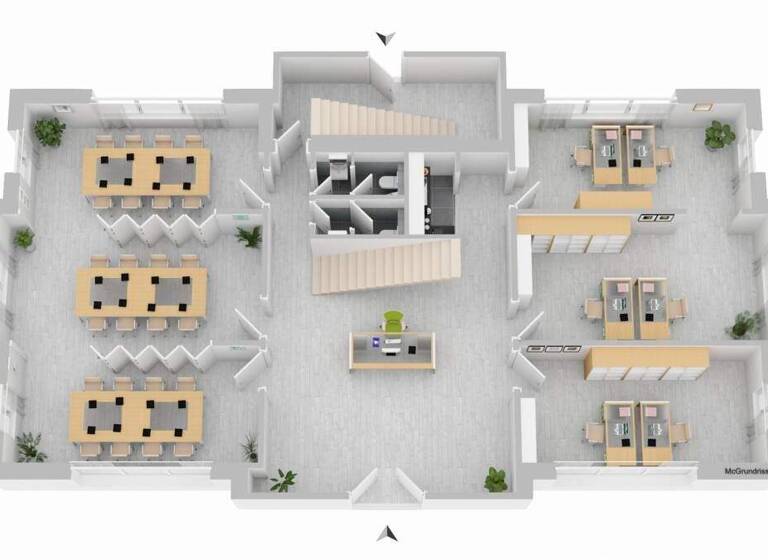 Bürogebäude zur Miete 10 € 7 Zimmer 240 m² Bürofläche Warendorf 48231
