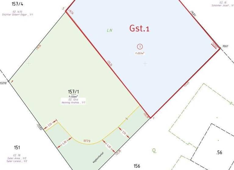 Grundstück zum Kauf provisionsfrei 289.640 € 557 m² Grundstück Dollaweg Tschagguns 6774