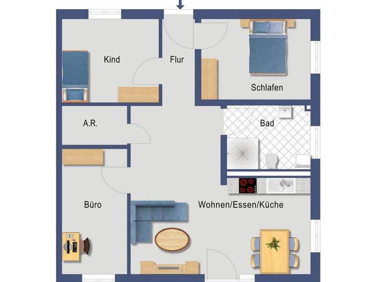 Wohnung zum Kauf - Erstbezug 364.560 € 4 Zimmer 91,1 m² 1. Geschoss Mammingerschwaigen Mamming 94437