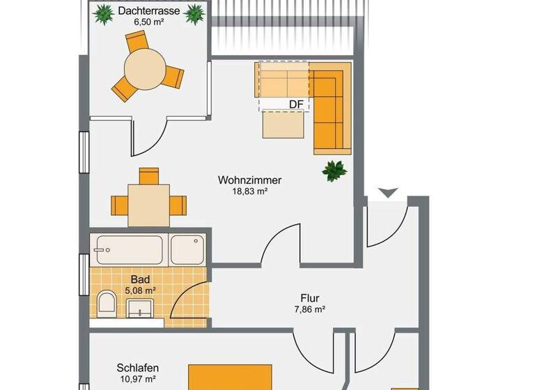 Wohnung zum Kauf 65.000 € 2 Zimmer 50,9 m² Ebersdorf Chemnitz / Ebersdorf 09131