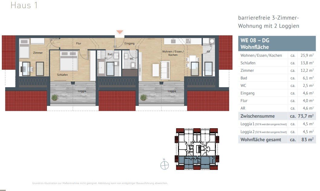 Wohnung zum Kauf provisionsfrei 389.000 € 3 Zimmer 83 m²<br/>Wohnfläche Lohme Lohme 18551