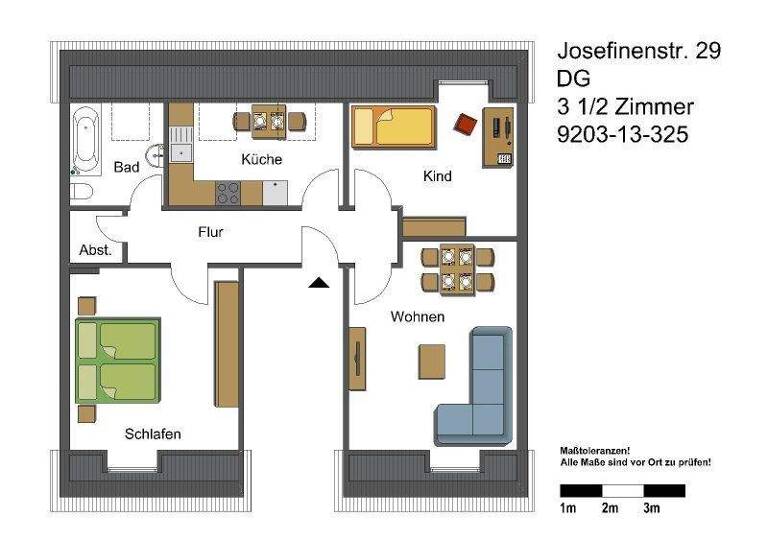 Wohnung zur Miete 370 € 3,5 Zimmer 56,6 m² Josefinenstr. 29 Schalke-Nord Gelsenkirchen 45881
