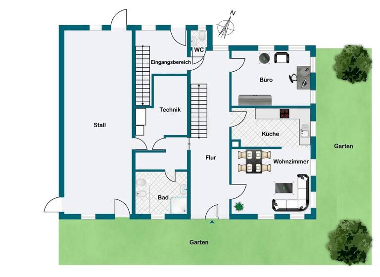 Bauernhaus zum Kauf 1.200.000 € 5 Zimmer 180 m² 4.860 m² Grundstück Seeg 87637