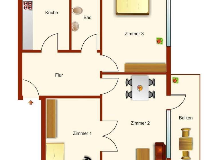 Wohnung zum Kauf provisionsfrei 543.650 € 2,5 Zimmer 65 m² 1. Geschoss frei ab 01.03.2026 Lokstedt Hamburg 22529