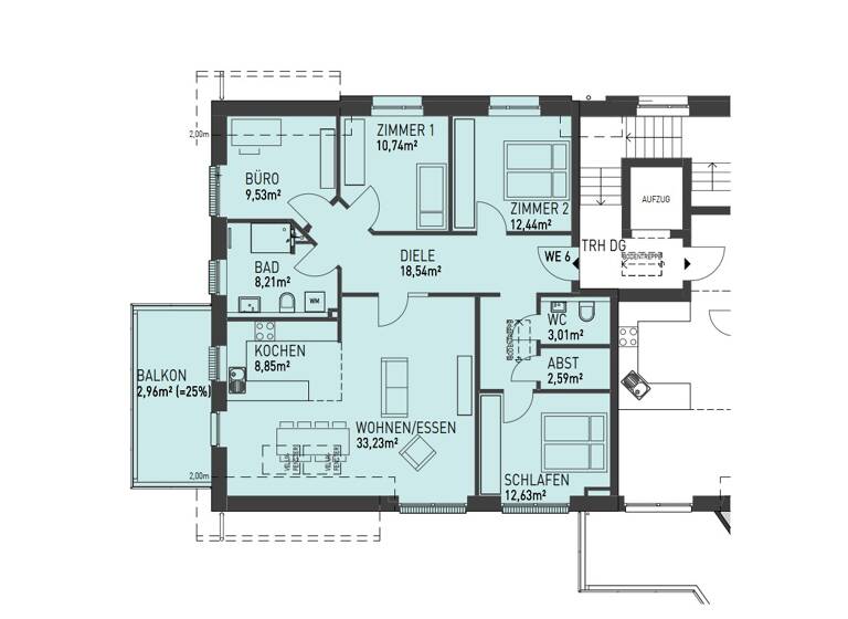 Wohnung zur Miete 1.595 € 5 Zimmer 122 m² 2. Geschoss frei ab 01.07.2026 Am Hohenwedel 21 Stade 21682