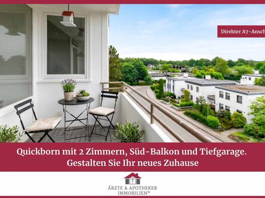 Wohnung zum Kauf 135.000 € 2 Zimmer 52,9 m² 3. Geschoss Quickborn 25451