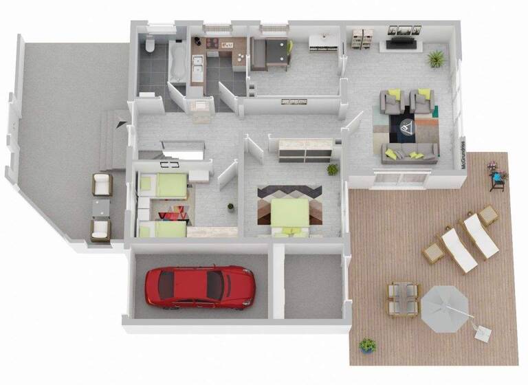 Bungalow zum Kauf 449.000 € 4 Zimmer 90 m² 894 m² Grundstück Altheim Essenbach 84051