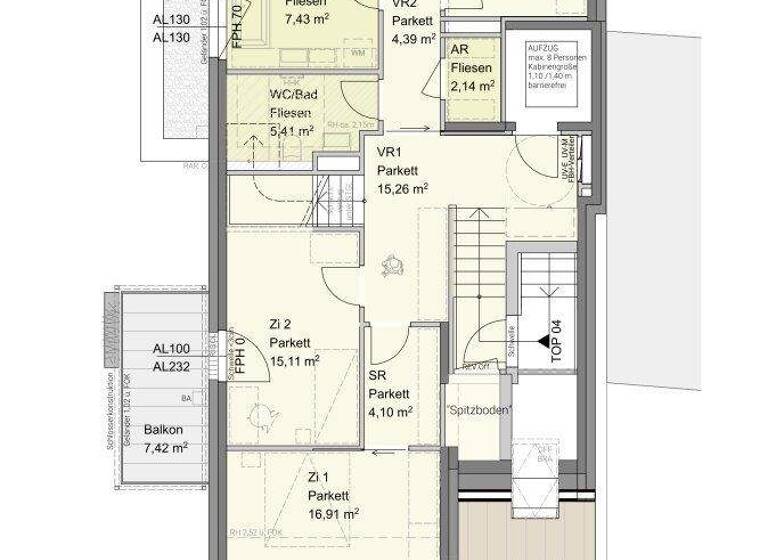 Penthouse zum Kauf - Erstbezug provisionsfrei 1.690.000 € 5 Zimmer 152,5 m² 3. Geschoss Wien 1160