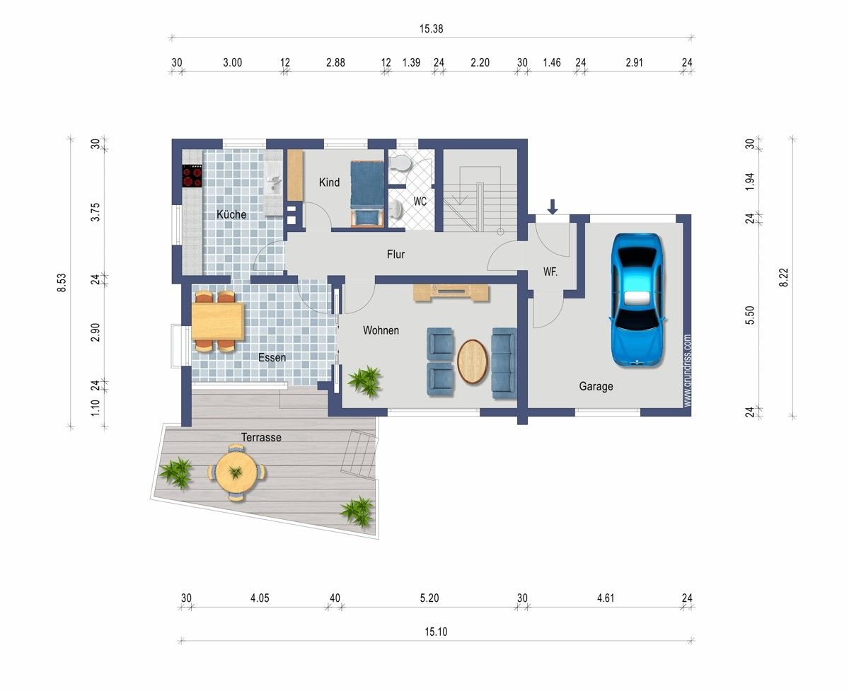 Einfamilienhaus zum Kauf 455.000 € 6 Zimmer 141 m²<br/>Wohnfläche 534 m²<br/>Grundstück Beiningen Blaubeuren / Beiningen 89143