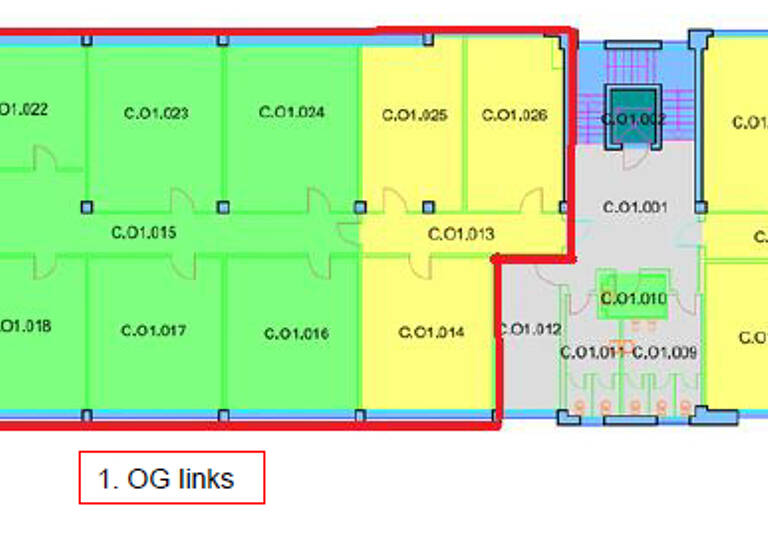 Bürofläche zur Miete provisionsfrei 9,50 € 410,4 m² Bürofläche Tiefenbroich Ratingen 40880