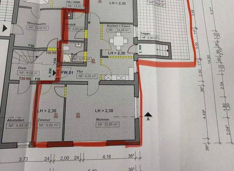 Wohnung zur Miete 1.500 € 2,5 Zimmer 98,7 m² 1. Geschoss Lindenallee 3 Scharbeutz 23683