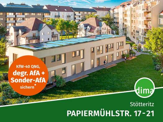Wohnung zum Kauf - Neubau 717.000 € 3 Zimmer 116,9 m² EG frei ab sofort Papiermühlstraße Stötteritz Südost 04299