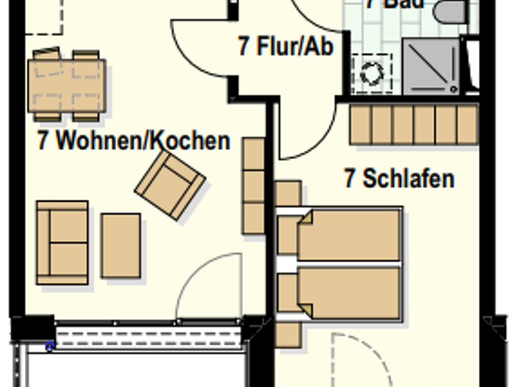 Wohnung zum Kauf provisionsfrei 235.200 € 2 Zimmer 49,7 m² Am Teich 12-15 Innenstadt Neumünster 24534