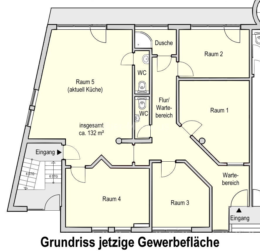 Bürofläche zum Kauf 329.000 € 5 Zimmer 125 m²<br/>Bürofläche Wahllokal 70 Siegburg 53721