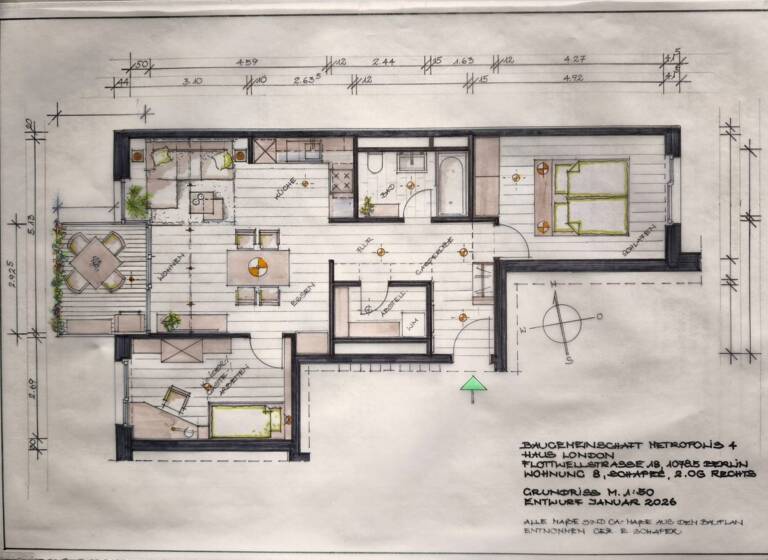 Wohnung zum Kauf provisionsfrei 729.000 € 3 Zimmer 75 m² Geschoss 2/6 Flottwellstraße 17 Tiergarten Berlin 10785