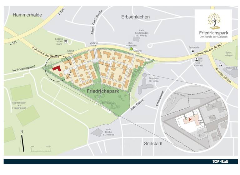 Wohnung zum Kauf provisionsfrei 518.460 € 4 Zimmer 100,4 m²<br/>Wohnfläche Vöhrenbacher Straße 53 Villingen Villingen-Schwenningen 78050