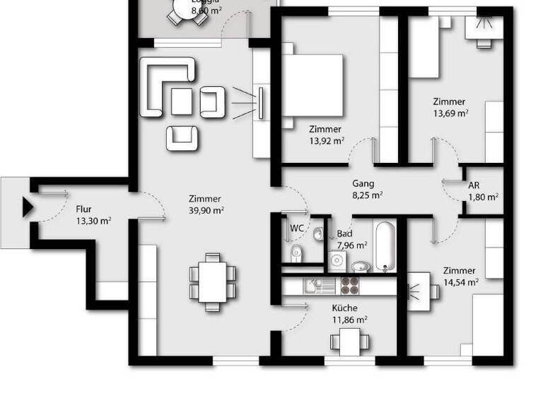 Wohnung zum Kauf 420.000 € 4 Zimmer 114,6 m² 2. Geschoss Hall in Tirol 6060