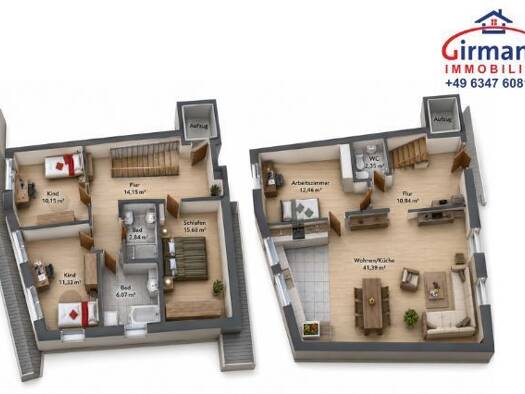 Maisonette zum Kauf 409.000 € 5 Zimmer 127 m² Geschoss 2/3 frei ab 01.01.2027 Untere Hauptstraße 12 Lustadt 67363