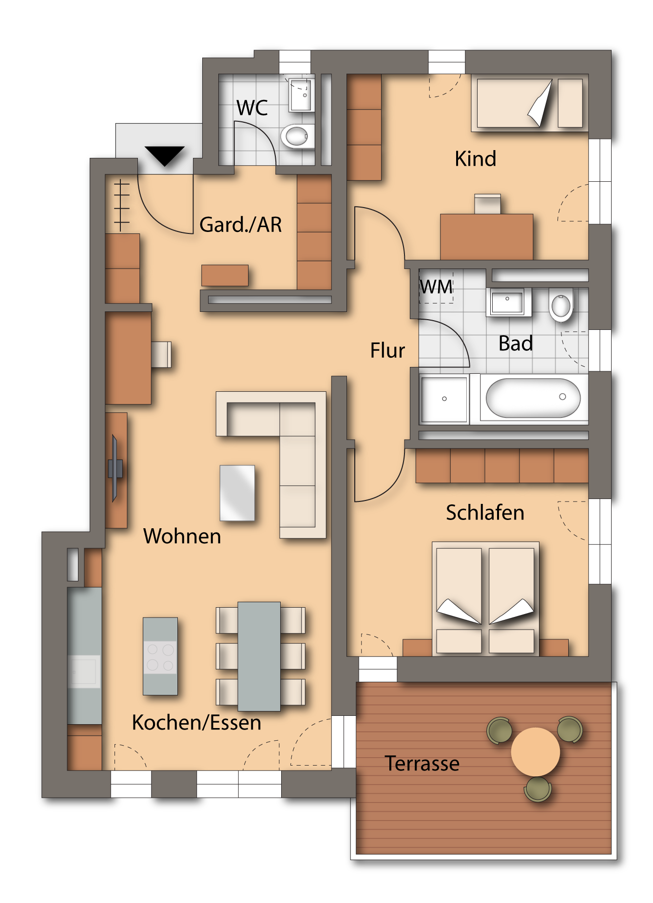 Wohnung zum Kauf 496.584 € 3 Zimmer 92 m²<br/>Wohnfläche EG<br/>Geschoss Neumarkt Neumarkt 92318