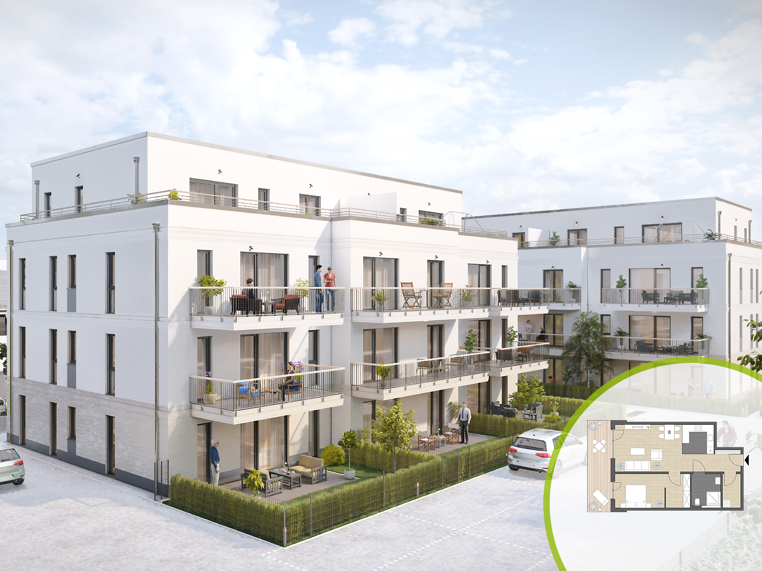 Terrassenwohnung zum Kauf provisionsfrei 339.000 € 2 Zimmer 77 m²<br/>Wohnfläche EG<br/>Geschoss ab sofort<br/>Verfügbarkeit Alzeyer Straße 69 Bad Kreuznach Bad Kreuznach 55543