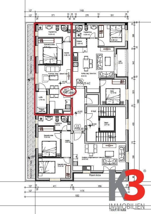 Wohnung zum Kauf 159.524 € 1 Zimmer 42 m²<br/>Wohnfläche 3.<br/>Geschoss Pula 52100