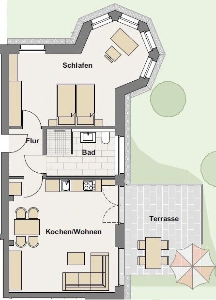 Wohnung zur Miete 860 € 2 Zimmer 69,2 m²<br/>Wohnfläche 01.04.2025<br/>Verfügbarkeit Vilsendorf Bielefeld 33609