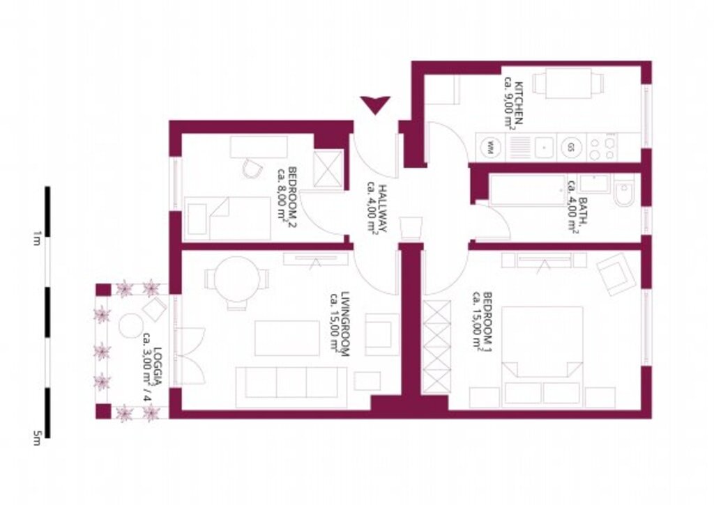 Wohnung zur Miete Wohnen auf Zeit 2.120 € 3 Zimmer 56 m²<br/>Wohnfläche ab sofort<br/>Verfügbarkeit Mörchinger Straße Zehlendorf Berlin 14169