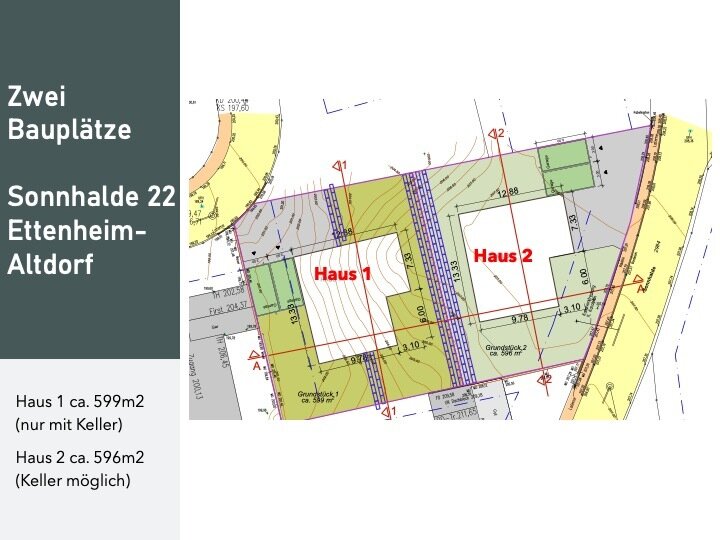 Grundstück zum Kauf provisionsfrei 251.580 € 599 m²<br/>Grundstück Altdorf Ettenheim 77955