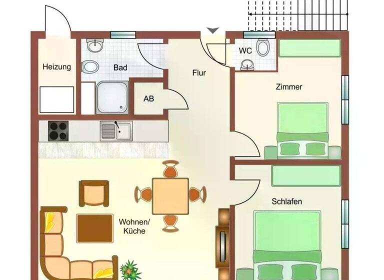 Wohnung zum Kauf 339.000 € 3 Zimmer 90 m² Schwalbenweg 2b Sahlenburg Cuxhaven / Sahlenburg 27476