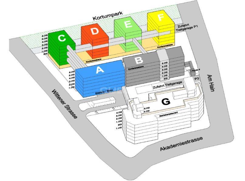 Büro-/Praxisfläche zur Miete provisionsfrei 2.670 m²<br/>Bürofläche ab 445 m²<br/>Teilbarkeit Wittener Straße 45 Südinnenstadt Bochum 44789