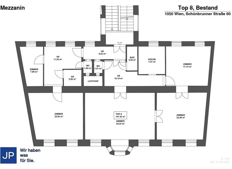 Wohnung zum Kauf 849.000 € 5 Zimmer 147,4 m² 1. Geschoss Schönbrunner Straße 60 Wien 1050