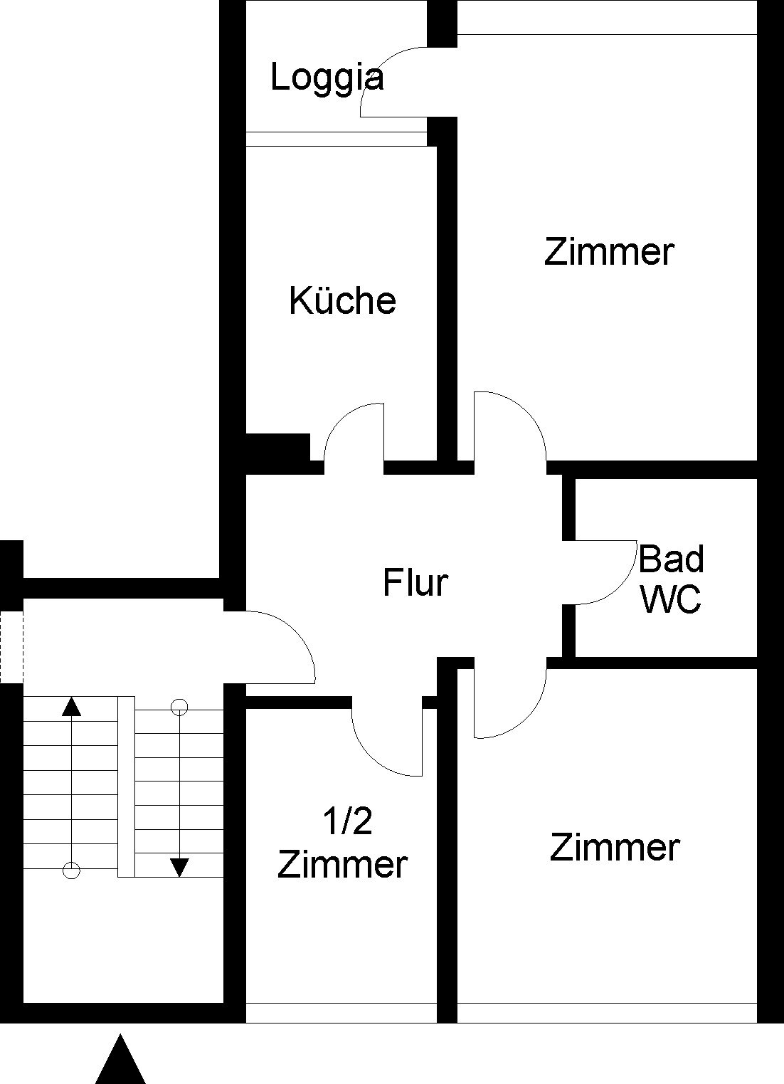 Wohnung zur Miete nur mit Wohnberechtigungsschein 474 € 3 Zimmer 63,5 m²<br/>Wohnfläche 2.<br/>Geschoss ab sofort<br/>Verfügbarkeit Goerdelerstr. 4 Detmerode Wolfsburg 38444