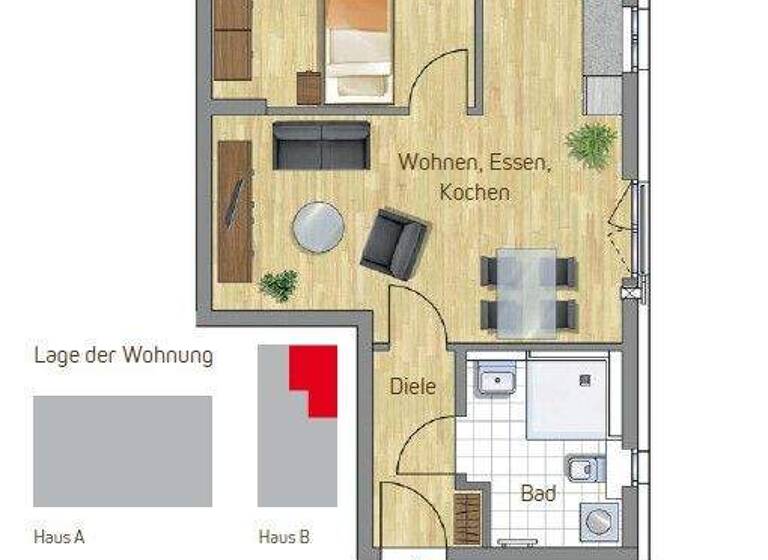 Wohnung zum Kauf 319.000 € 2 Zimmer 48,9 m² 1. Geschoss Nördlingen 86720