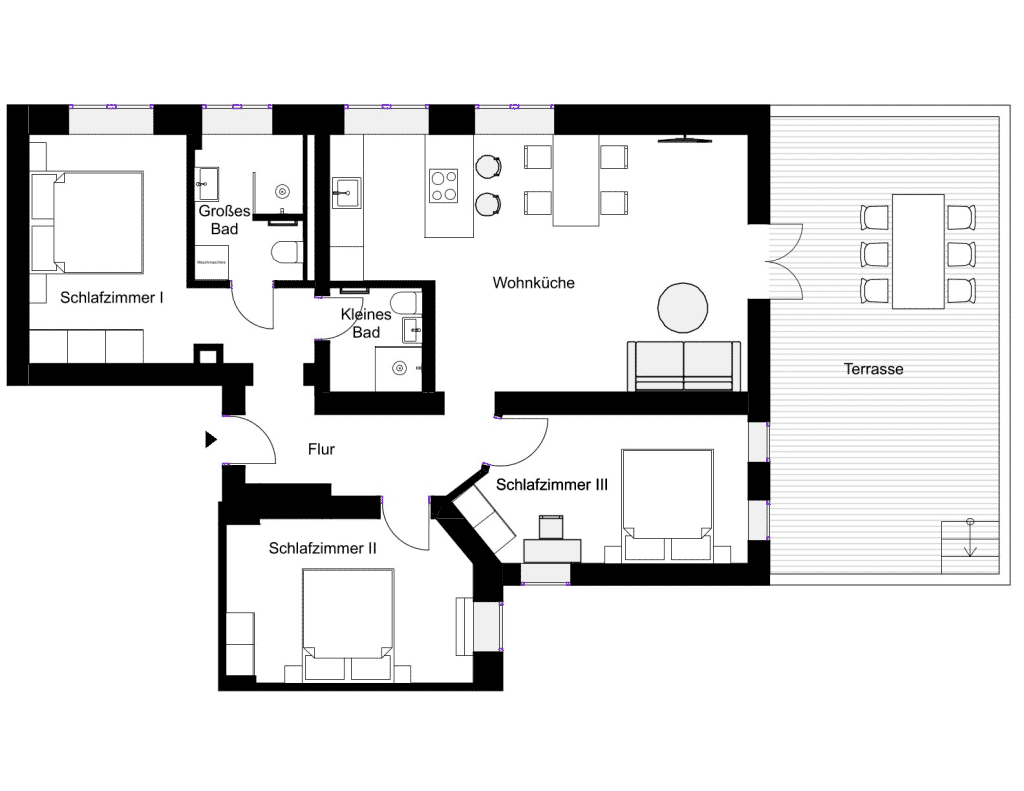 Wohnung zur Miete Wohnen auf Zeit 2.889 € 6 Zimmer 110 m²<br/>Wohnfläche 04.04.2025<br/>Verfügbarkeit Manetstraße Alt-Hohenschönhausen Berlin 13053