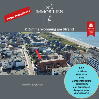 Wohnung zum Kauf 430.000 € 2 Zimmer 52 m² 2. Geschoss frei ab sofort Westerland Sylt 25980