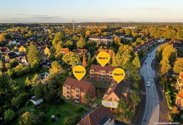 Wohnung zum Kauf - Neubau provisionsfrei 395.000 € 2 Zimmer 64,2 m² 1. Geschoss Domstag 27 Eckernförde 24340