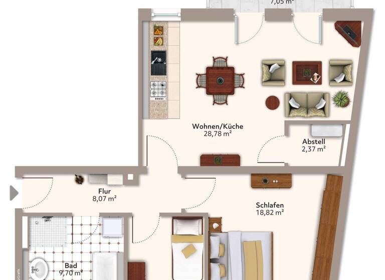 Wohnung zur Miete 787 € 3 Zimmer 78,7 m² frei ab 01.04.2026 Alt Salbke 67 Salbke Magdeburg 39122