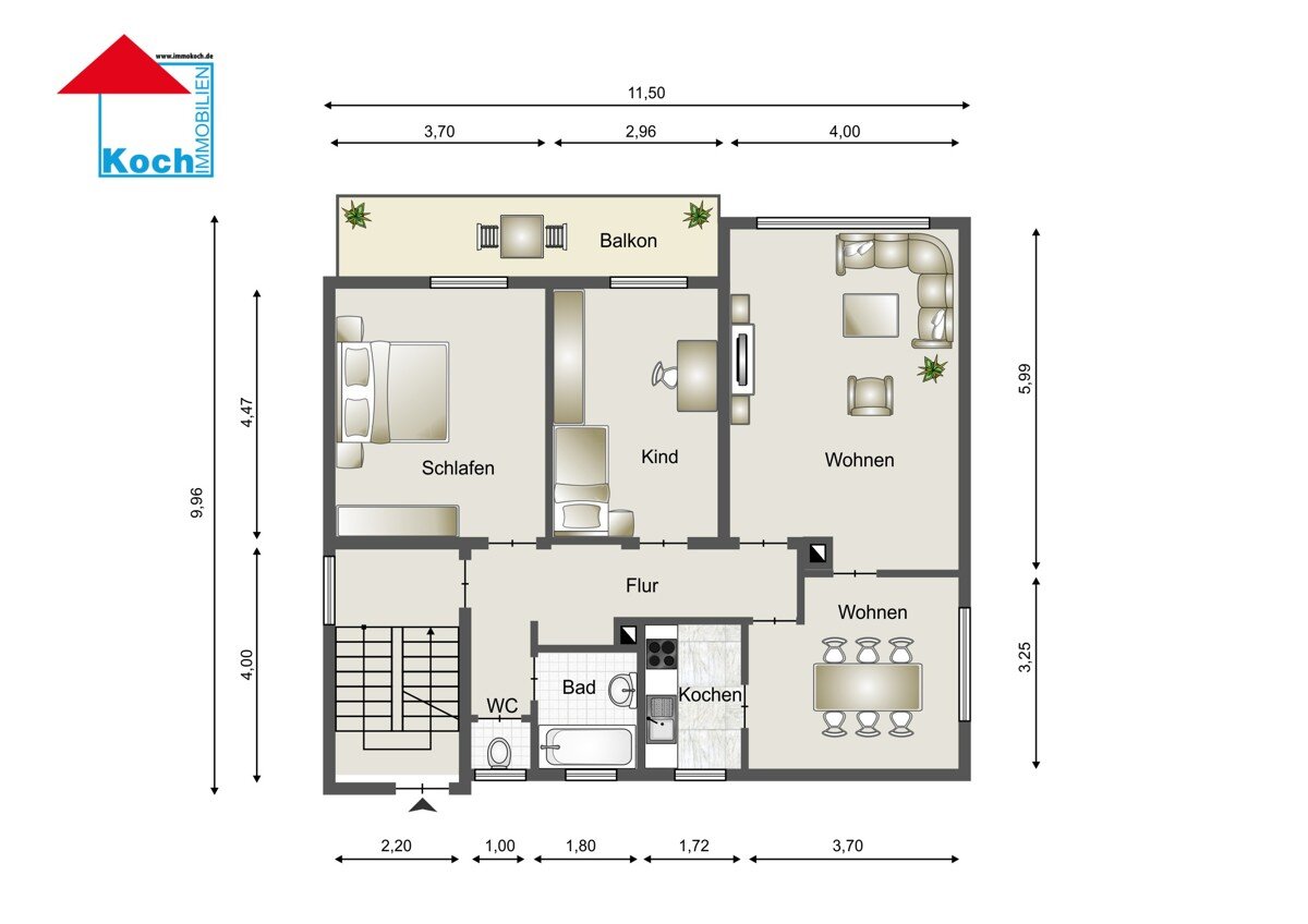 Wohnung zur Miete 1.170 € 3 Zimmer 89 m²<br/>Wohnfläche 01.01.2025<br/>Verfügbarkeit Murgtalstraße 2k Durmersheim Durmersheim 76448