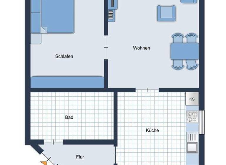 Wohnung zur Miete 530 € 2,5 Zimmer 53 m² 2. Geschoss Coburg 96450