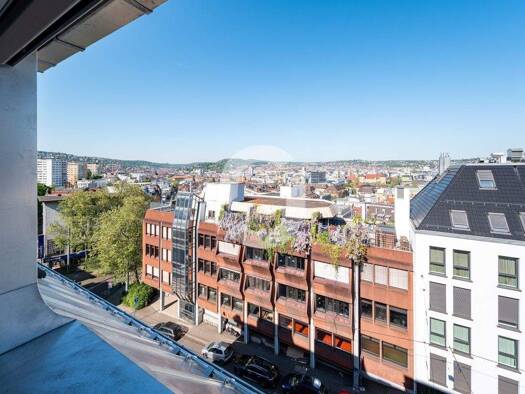 Wohnung zur Miete 1.400 € 2 Zimmer 70 m² 6. Geschoss Mitte Stuttgart, Mitte 70184