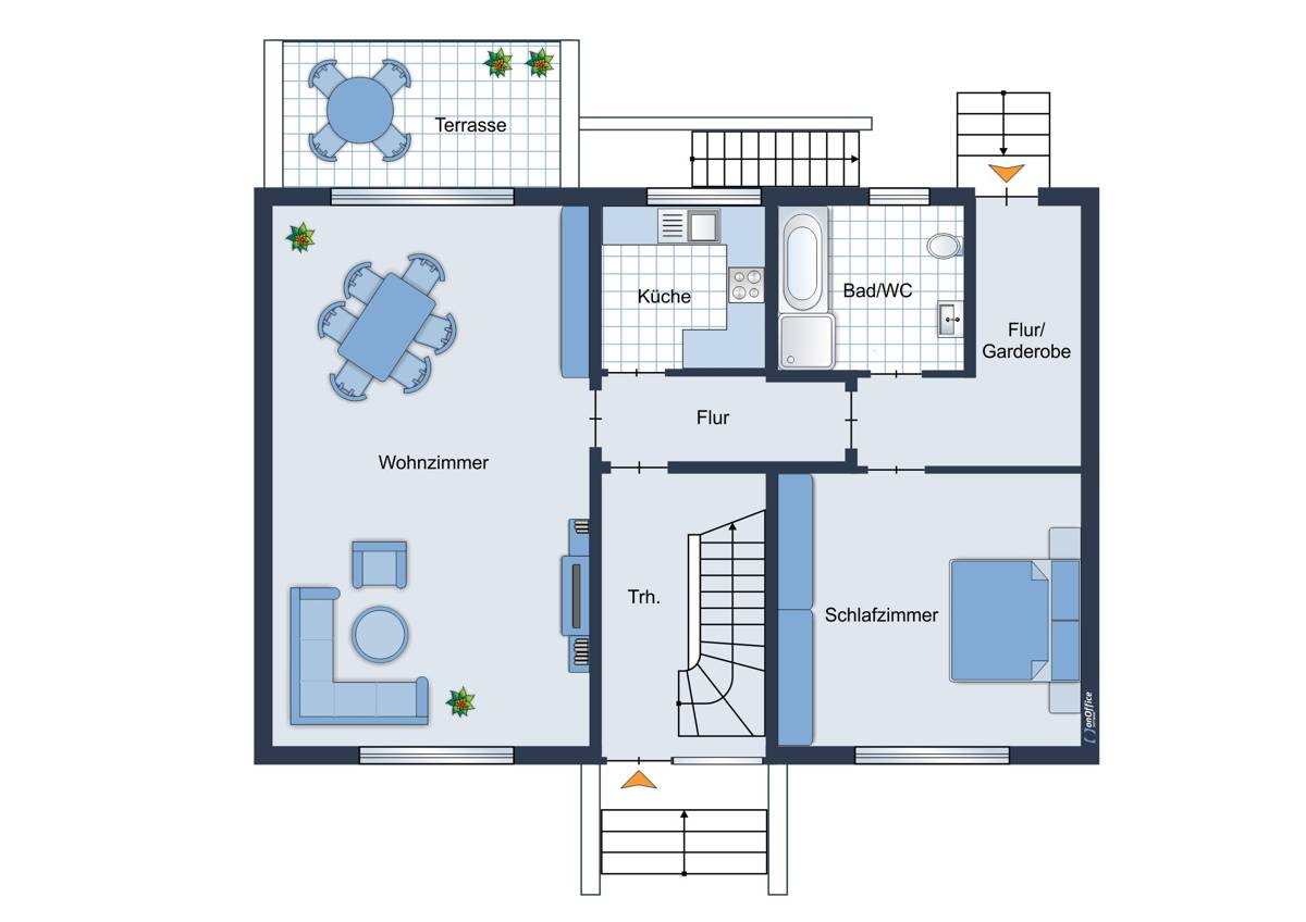 Wohnung zur Miete 650 € 2 Zimmer 75 m²<br/>Wohnfläche EG<br/>Geschoss ab sofort<br/>Verfügbarkeit Isselburg Isselburg 46419