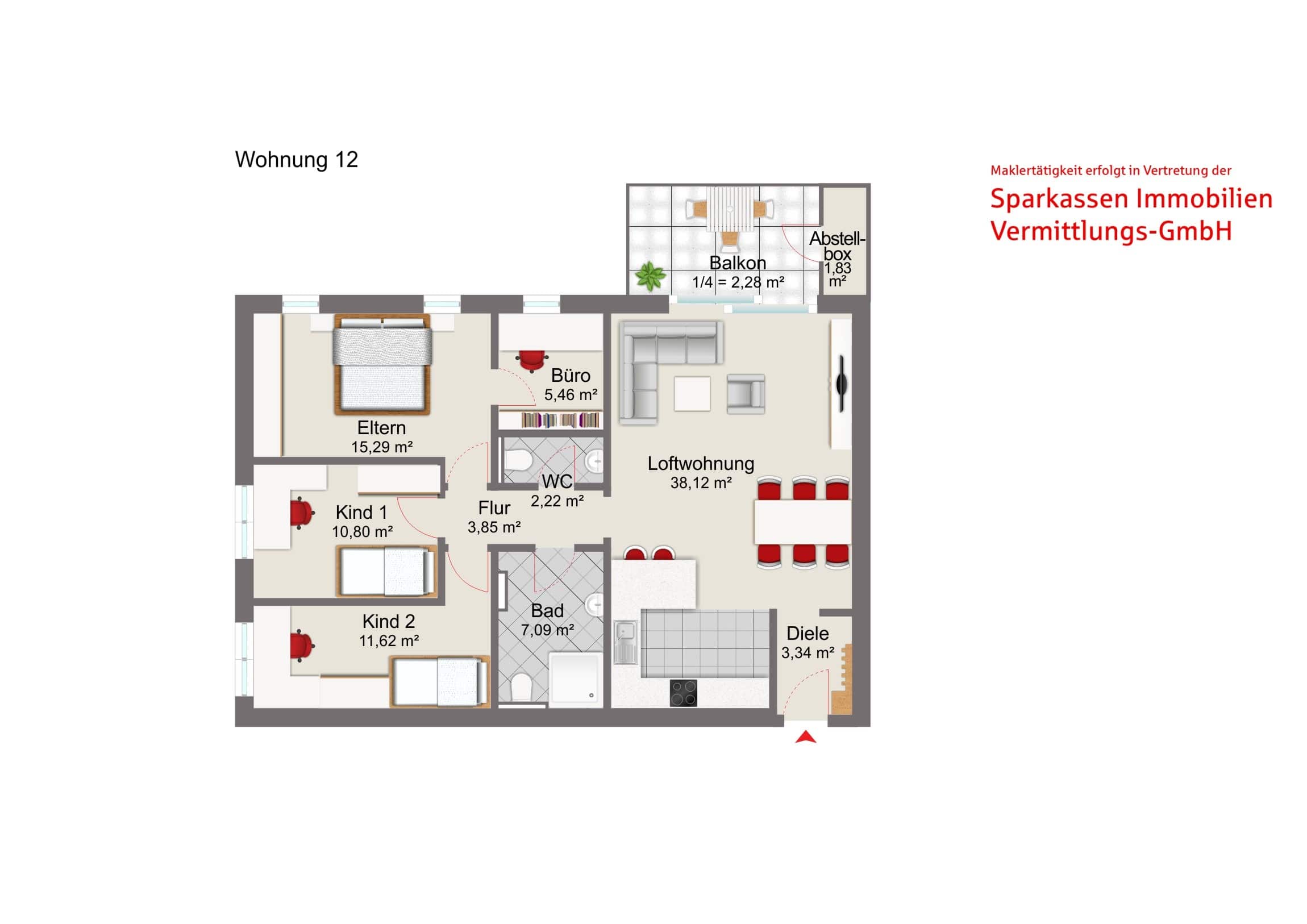 Wohnung zum Kauf provisionsfrei 468.500 € 4,5 Zimmer 101,9 m²<br/>Wohnfläche Emtmannsberg Emtmannsberg 95517