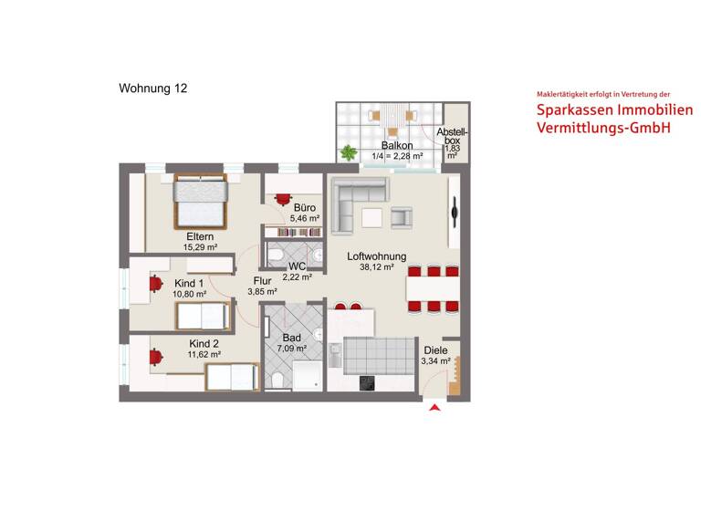 Wohnung zum Kauf provisionsfrei 468.500 € 4,5 Zimmer 101,9 m² Emtmannsberg 95517