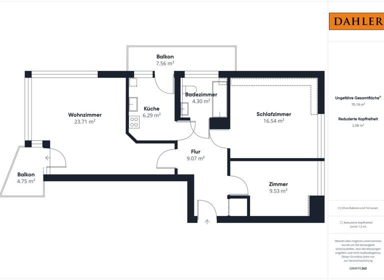 Wohnung zum Kauf 255.000 € 3 Zimmer 76 m²<br/>Wohnfläche Lehe Bremen 28359