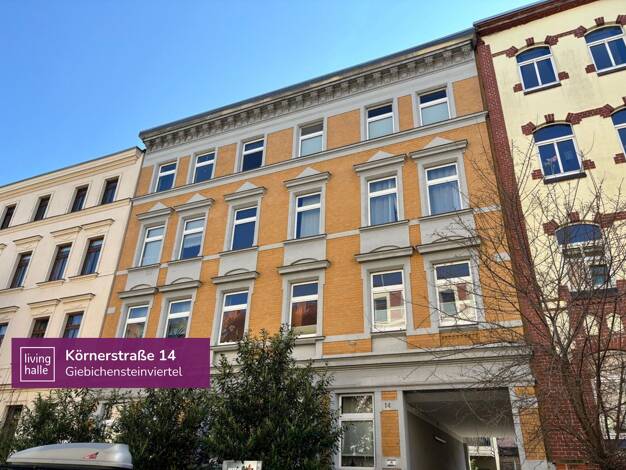 Wohnung zur Miete 840 € 3 Zimmer 89 m² EG frei ab 01.06.2026 Körnerstraße 14 Giebichenstein Halle (Saale) 06114