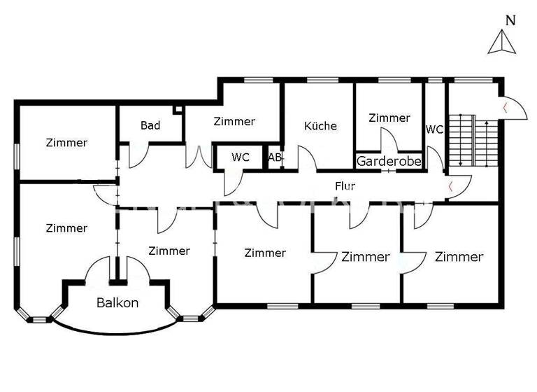 Wohnung zum Kauf 1.040.000 € 8 Zimmer 236 m² Innenstadt Tübingen 72070