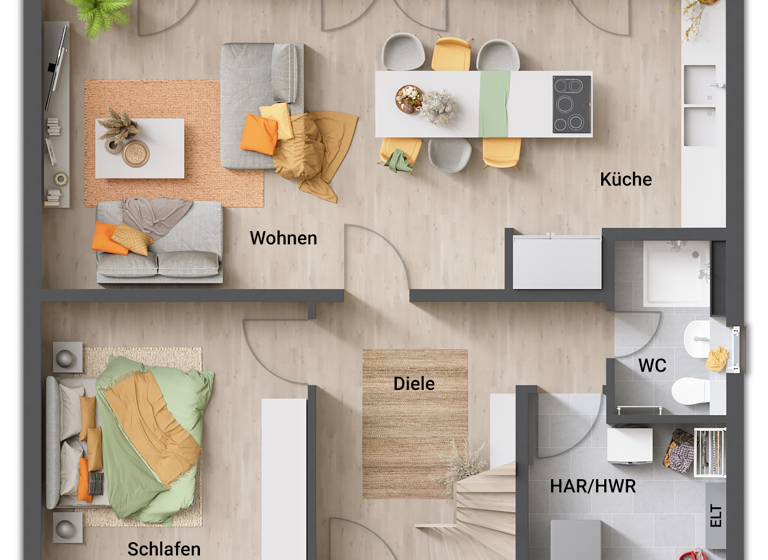 Einfamilienhaus zum Kauf - Erstbezug provisionsfrei 361.550 € 4 Zimmer 136 m² 500 m² Grundstück Dörnberg Habichtswald 34317