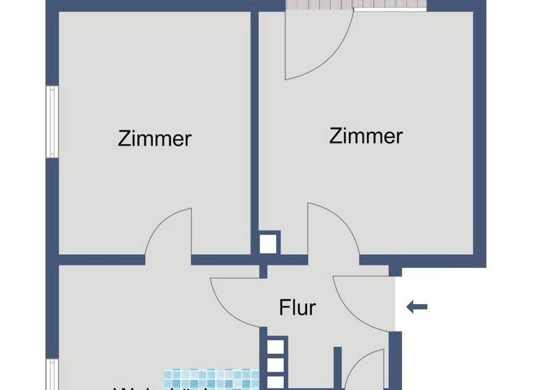 Wohnung zur Miete 313 € 2 Zimmer 51,3 m² An der Bleiche 1 Hessisch Lichtenau 37235